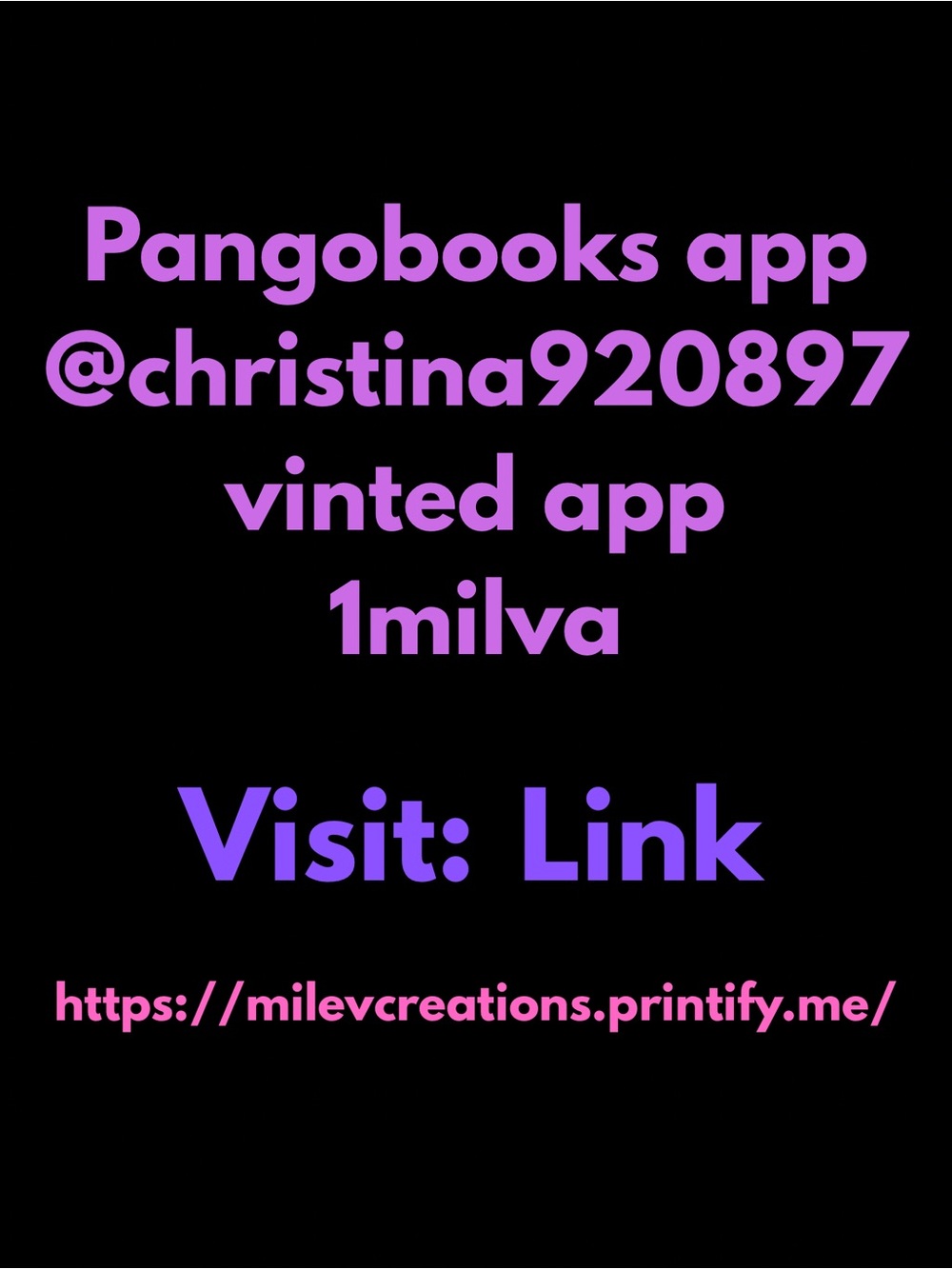 Digital Promo Graphic with Purple and Pink Text